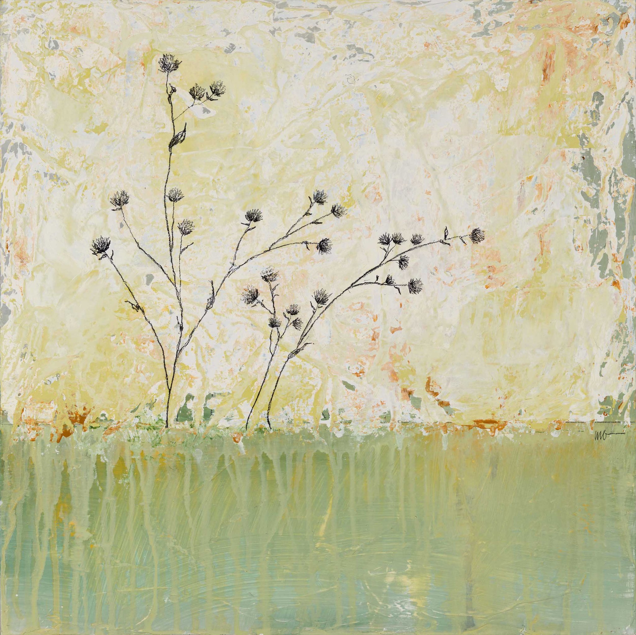 2048x2047 Field Sketch 3 Mary Gregory Studio - Water Slide Sketch