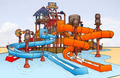 400x263 Murrieta Mulligan Family Fun Center Plans Water Park Press - Water Slide Sketch