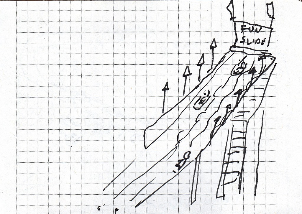 1024x726 County Fair Sketches Whitewashed Tomb - Water Slide Sketch