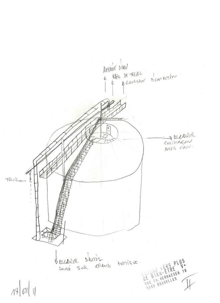 727x1000 Gallery Of Water Tower V - Water Tower Sketch