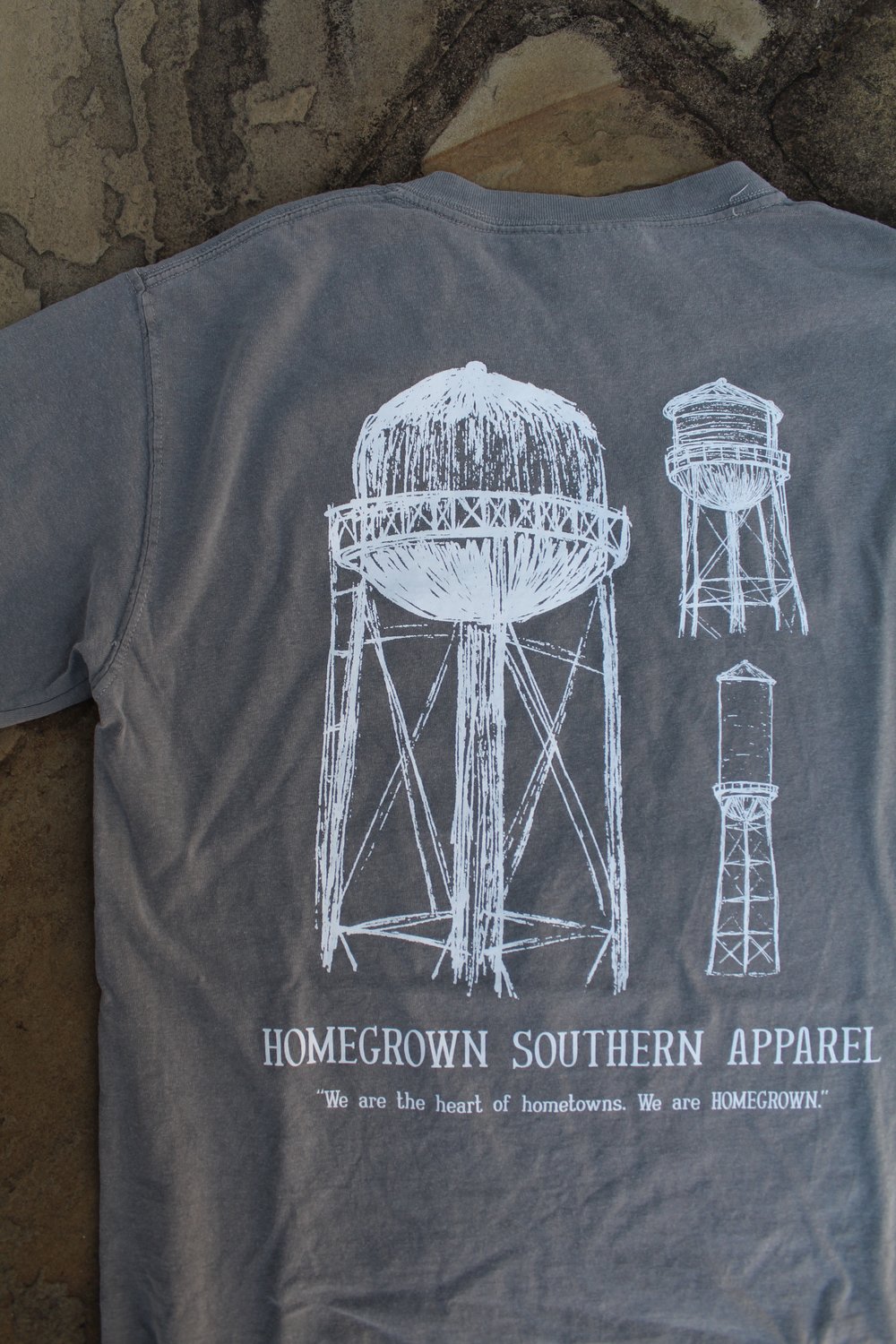 1000x1500 Water Tower Sketch Tee Homegrown Southern Apparel - Water Tower Sketch