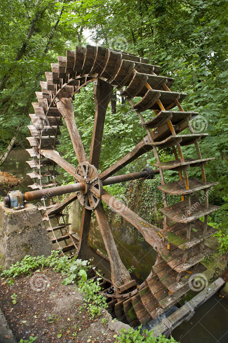 863x1300 Artwork] - Water Wheel Sketch