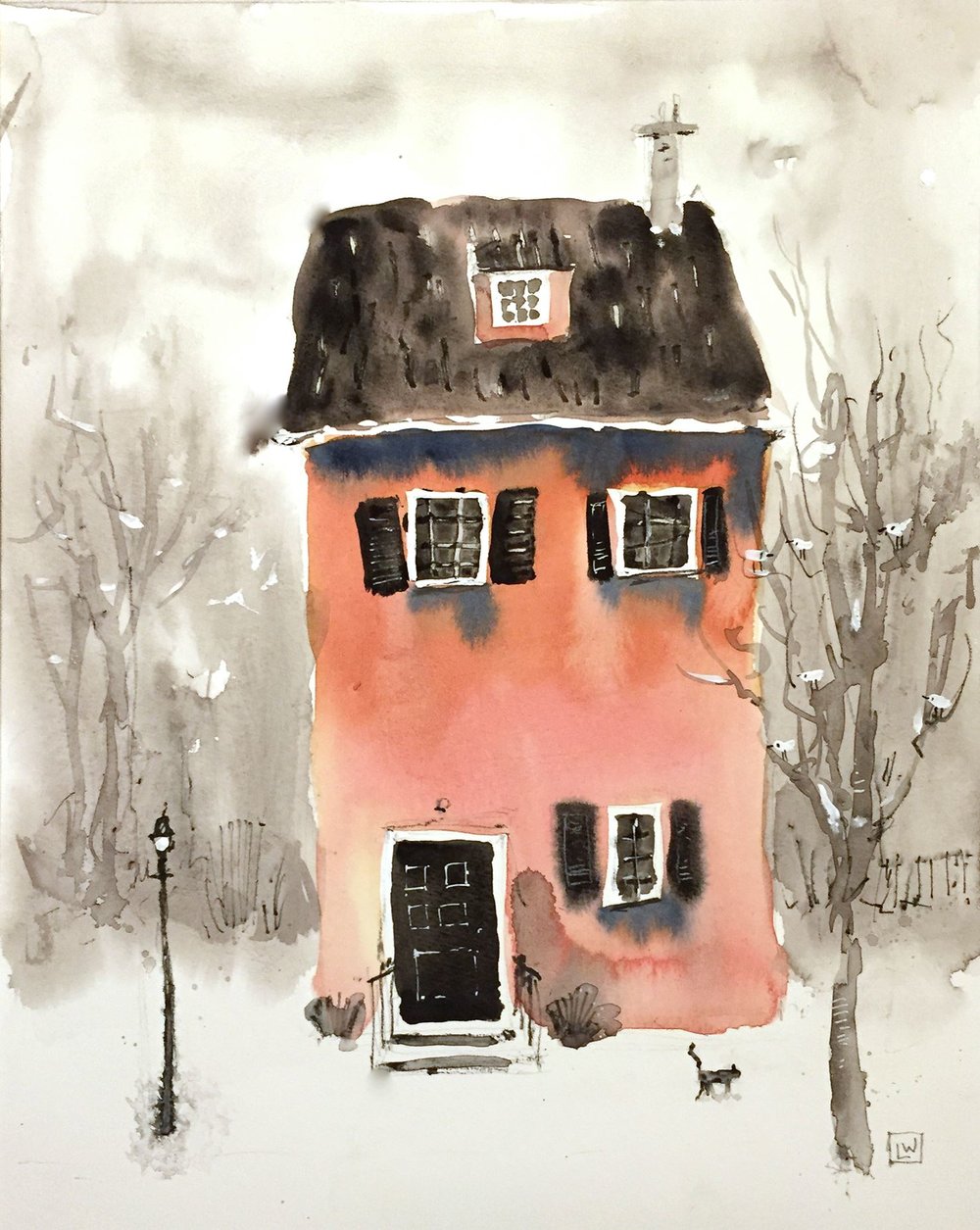 1000x1255 Fun Little Watercolor Sketch! Lee White Illustration - Watercolor Painting Sketch