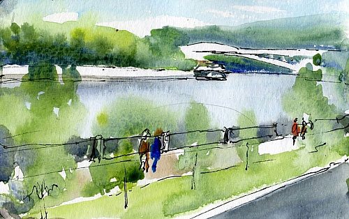 500x314 Pocket Sketching In Watercolor 6 Must Have Tools - Watercolor Painting Sketch