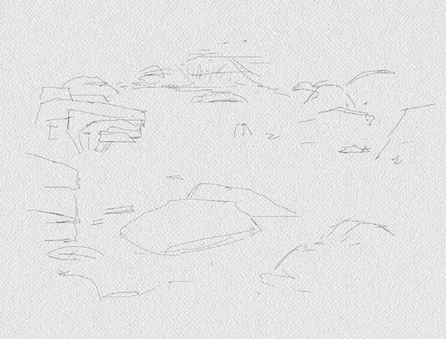 650x495 Traditional Watercolor Painting Done Digitally Step By Step - Watercolor Painting Sketch