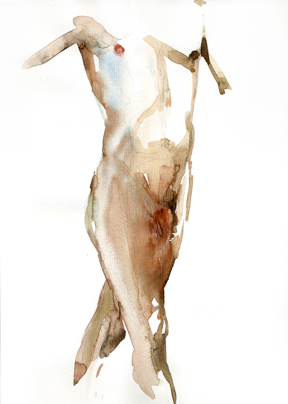 592x829 Watercolor Figure Sketches (8) - Watercolor Sketches To Paint