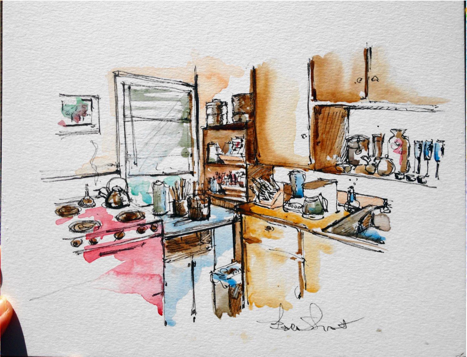 1484x1136 Urban Sketching Techniques - Watercolor Sketching Tutorial