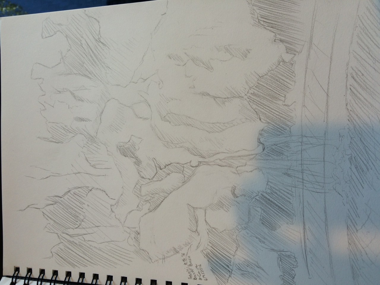 1280x960 Cave Hot Spring Waterfall Sketch By Egyptiandragon1 - Waterfall Sketch