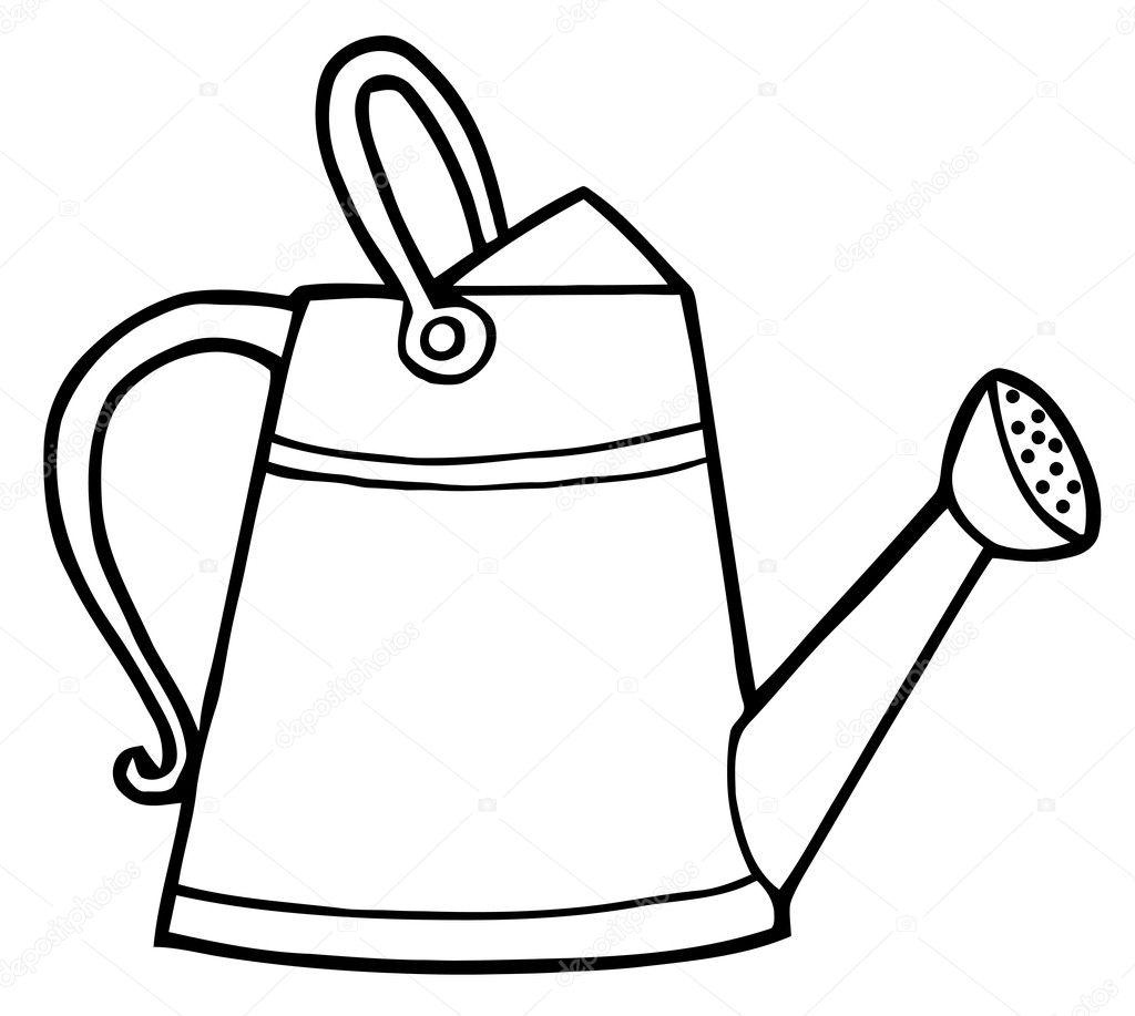 1024x917 Photos Cartoon Watering Can Drawing, - Watering Can Sketch