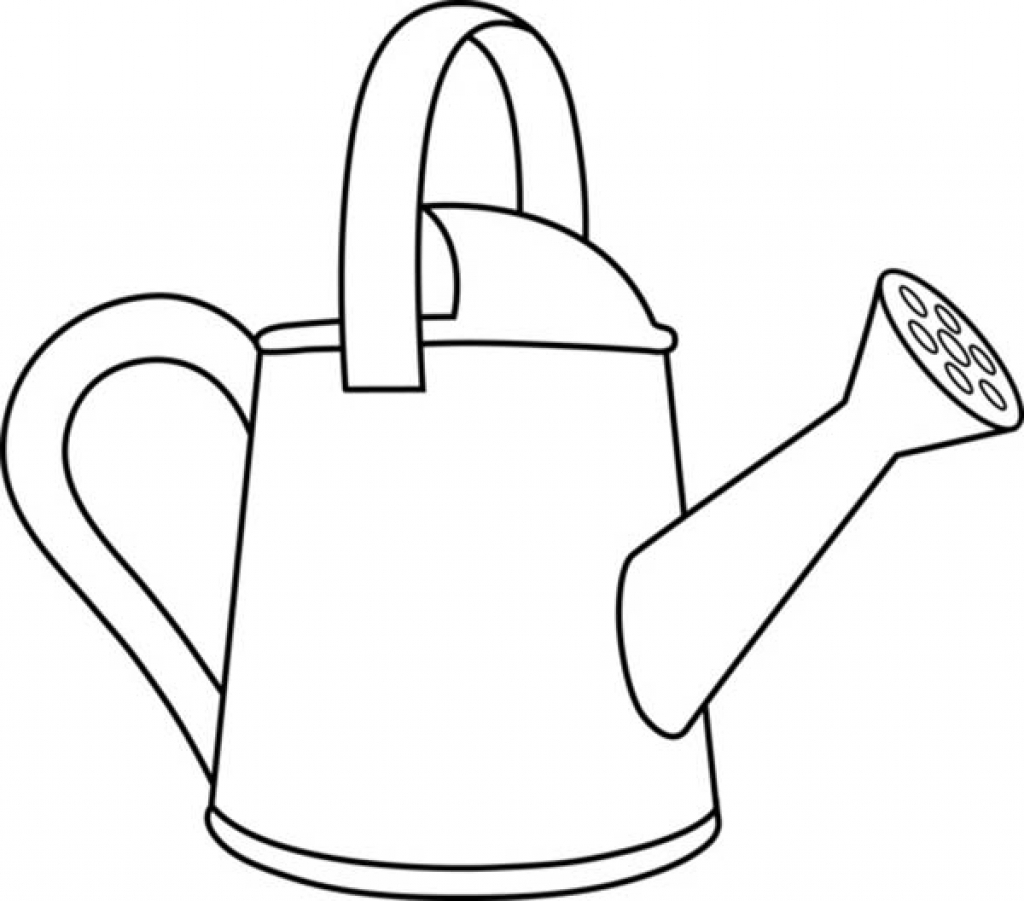 1024x901 Collection Of Can Drawing Images High Quality, Free Cliparts - Watering Can Sketch