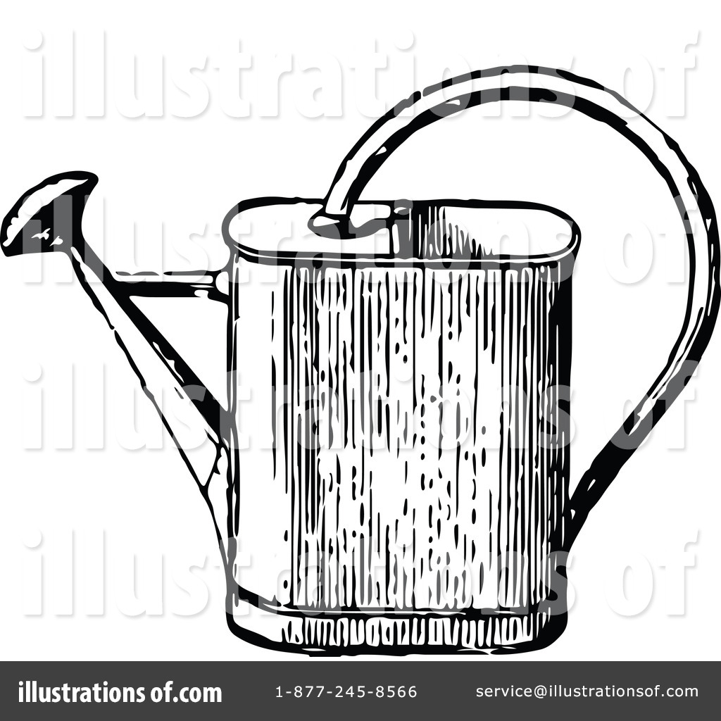 1024x1024 Watering Can Clipart Sketch 8 - Watering Can Sketch
