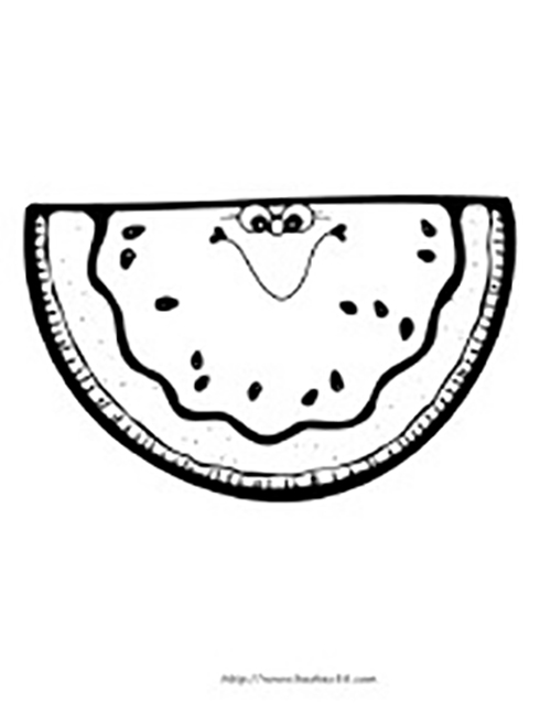 500x647 Sweet Fruit Watermelon Sketch Free Download Cdr Files - Watermelon Sketch