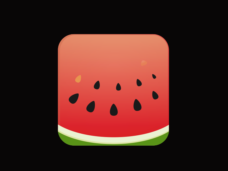 800x600 Watermelon Icon Sketch Freebie - Watermelon Sketch