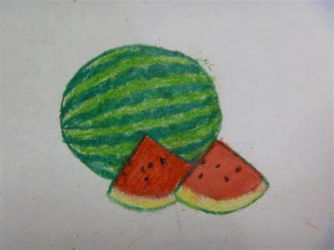 474x355 Watermelon Sketch. Rhythms Of His Heart Mural Design - Watermelon Sketch