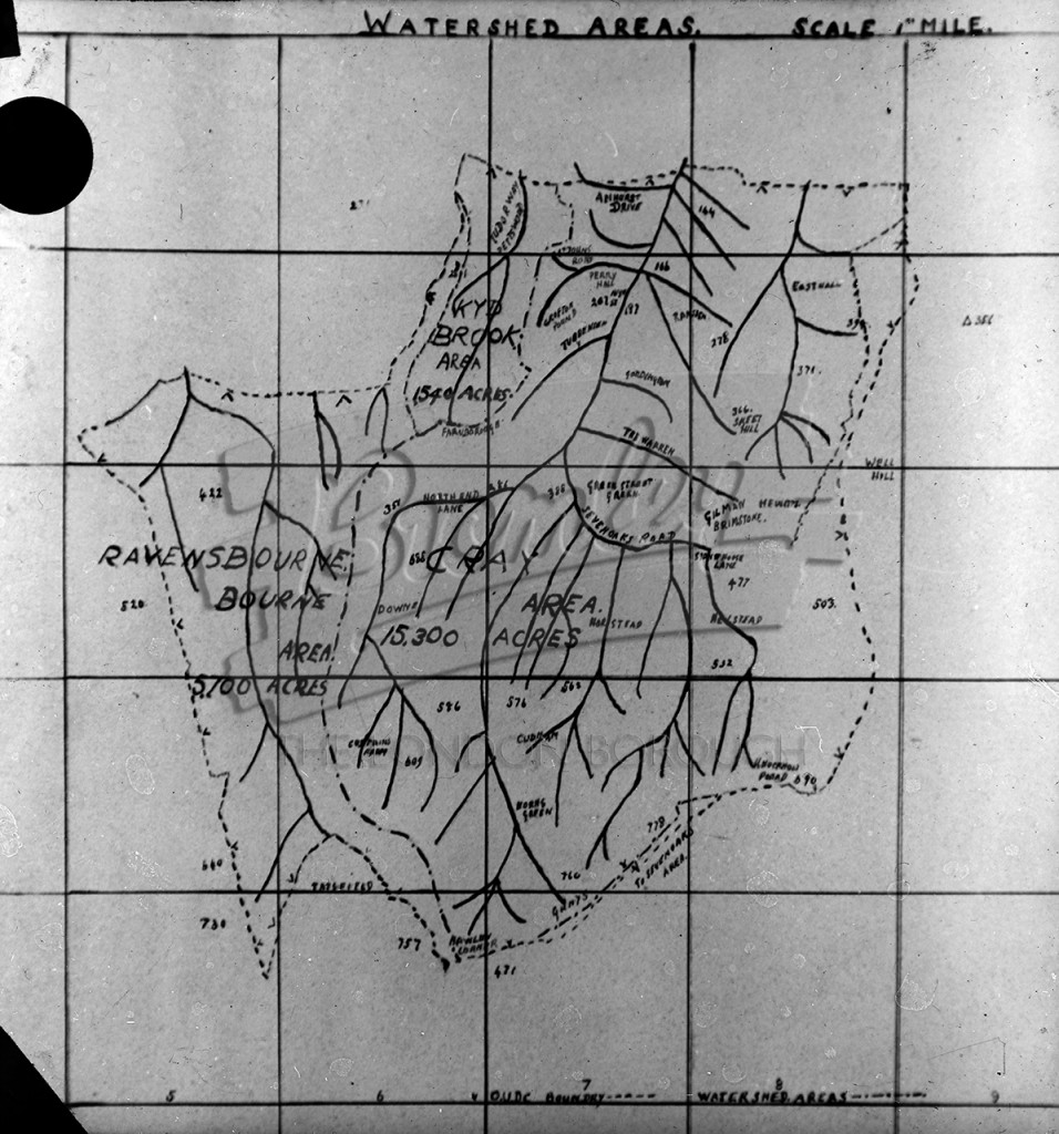 956x1024 Phls 0122 Sketch Map Watershed Areas, Bromley Undated Bromley - Watershed Sketch