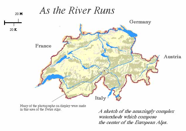 635x447 Pp Map Of Watersheds As The River Runs - Watershed Sketch