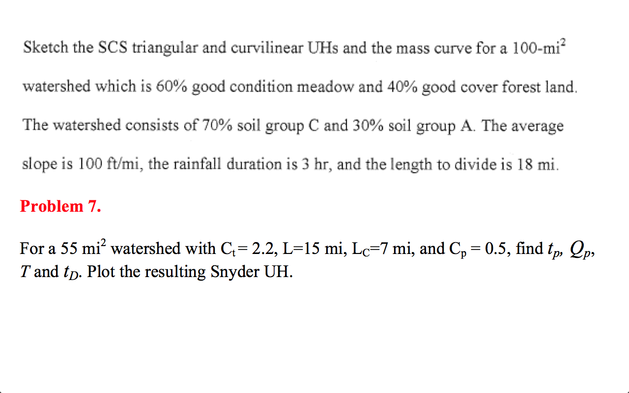 1280x800 Solved Sketch The Scs Triangular And Curvilinear Lths And - Watershed Sketch