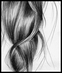 Wavy Hair Sketch At Paintingvalley Com Explore Collection Of