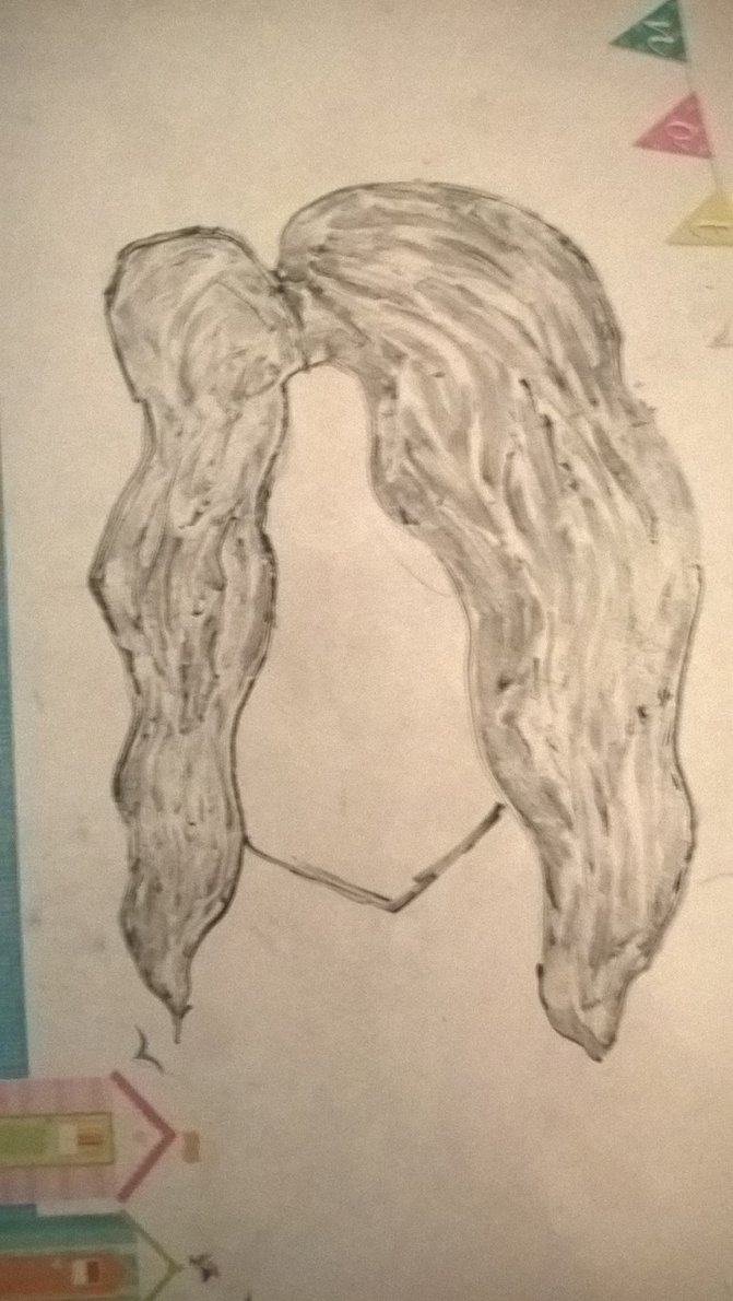 671x1190 Whiteboard Wavy Hair Sketch By Twirl Foxtail - Wavy Hair Sketch