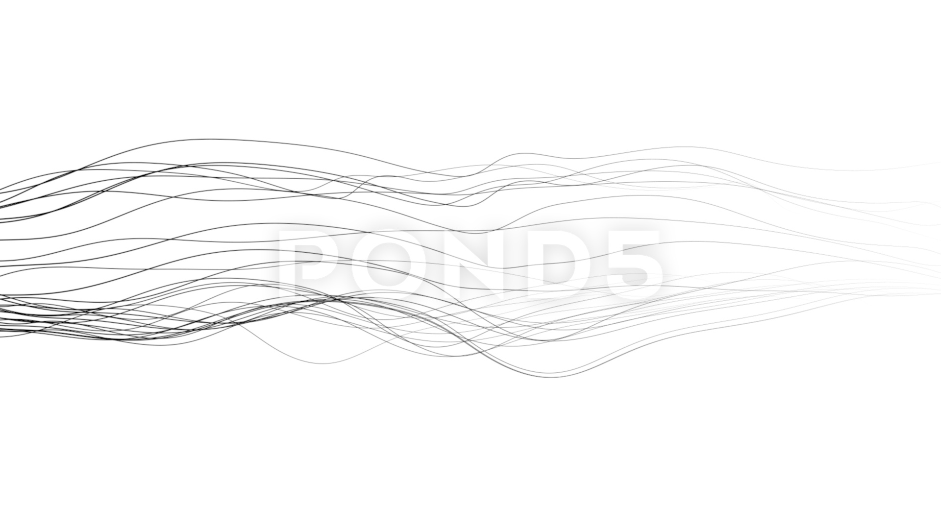 1920x1080 Minimalist Background Of Fine Wavy Lines In Motion - Wavy Line Sketch