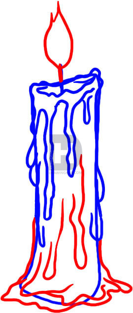 270x634 How To Draw A Candle, Step By Step, Drawing Guide, By Darkonator - Wax Sketch