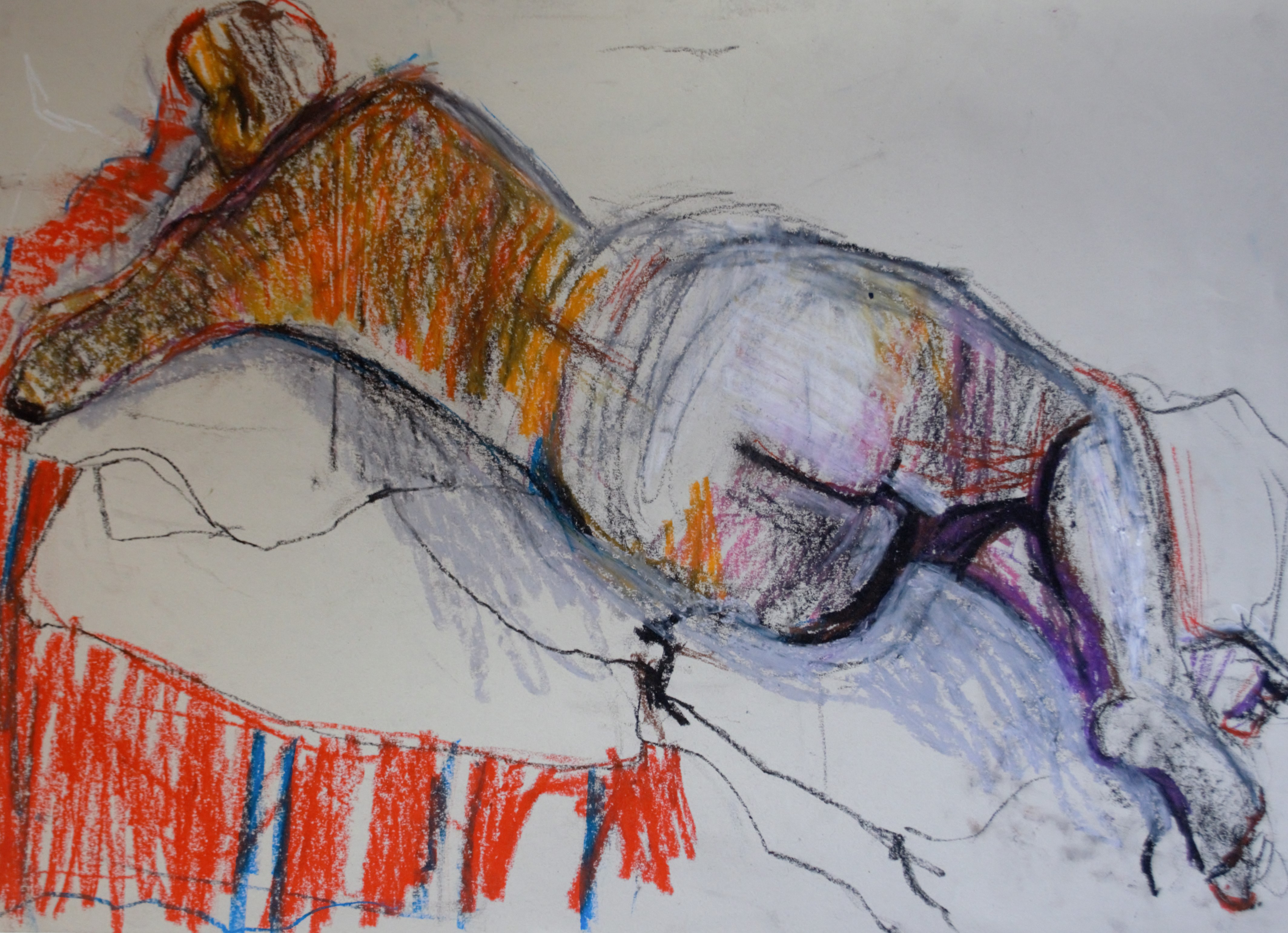 4254x3081 Painting Drawing Original Art Work By Graham Watson - Wax Sketch