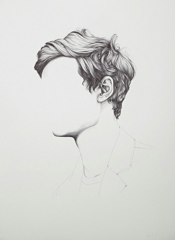 600x822 Drawing On We Heart It Hair Style Drawings - We Heart It Sketches