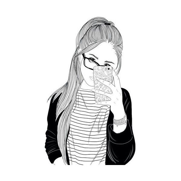 600x600 We Heart It Featuring Polyvore, Fillers, Doodles, Drawings - We Heart It Sketches