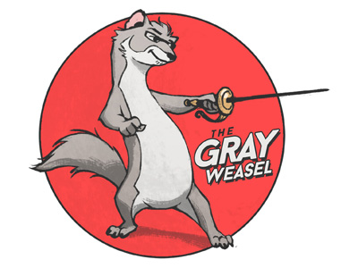 400x300 The Gray Weasel - Weasel Sketch
