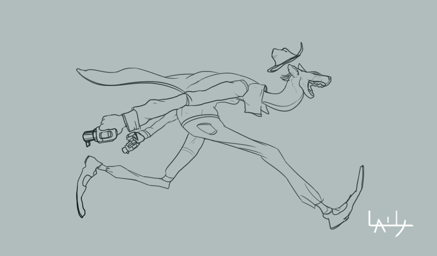 1404x824 Artstation - Weasel Sketch