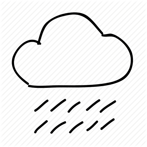 512x512 Cloud, Drawn, Handdrawn, Rain, Sketch, Sketchy, Weather Icon - Weather Sketch