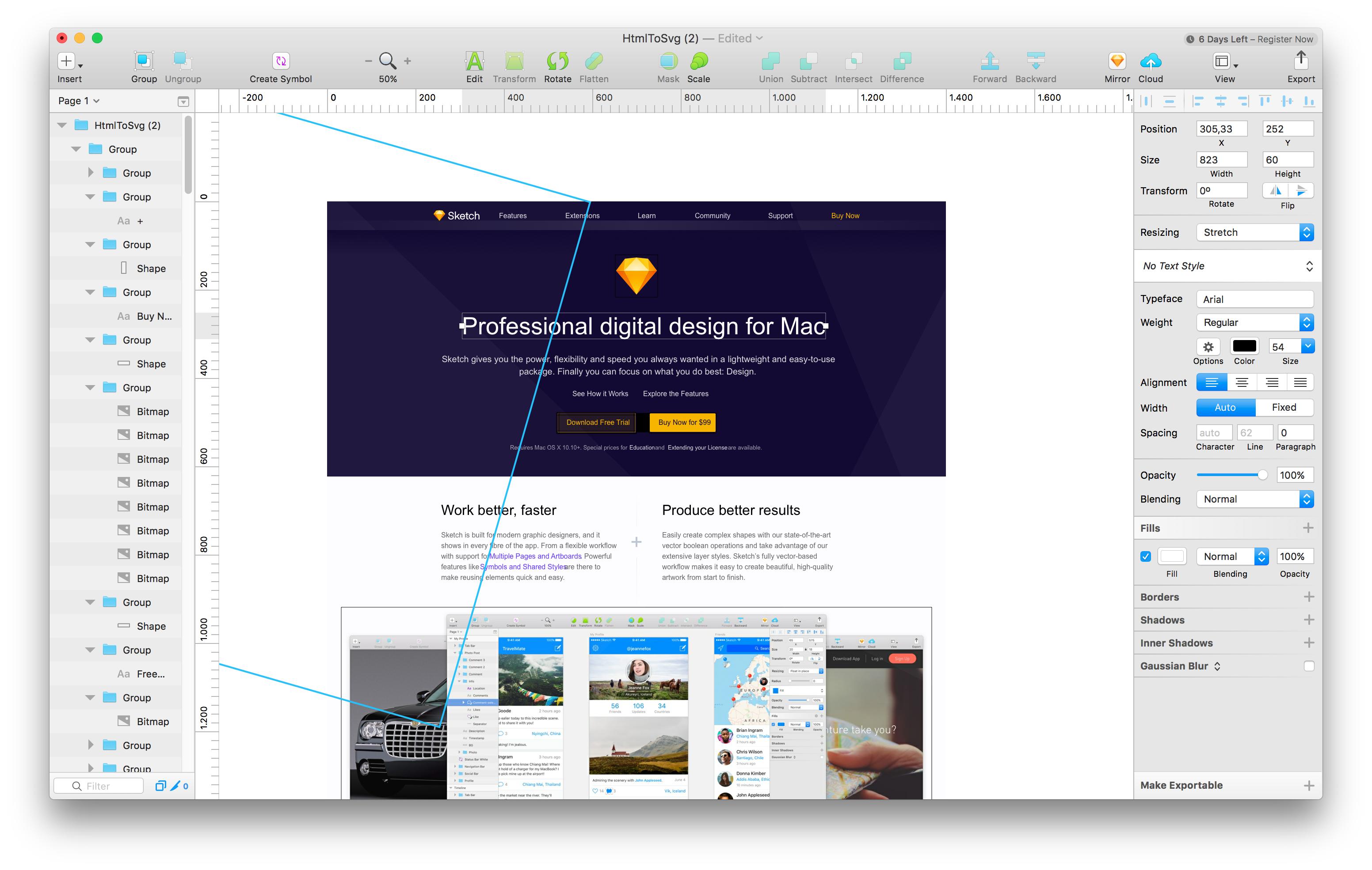 3104x1970 Website Design - Web Page Sketch