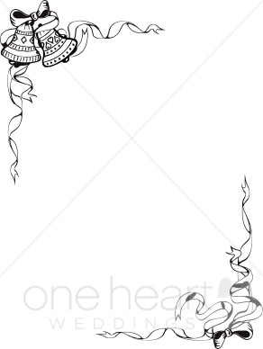 292x388 Wedding Bells Borders Clipart - Wedding Bells Sketch