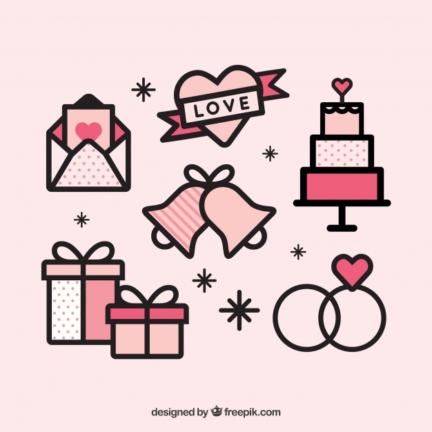 626x626 Wedding Bells Vectors, Photos And Psd Files Free Download - Wedding Bells Sketch