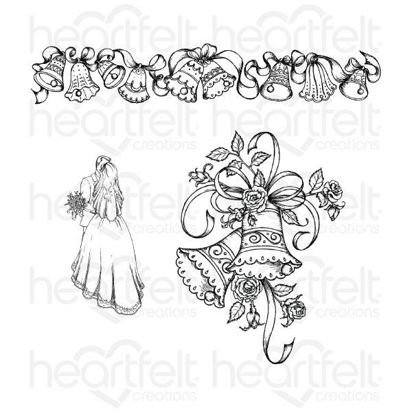 600x600 Classic Wedding Bells Stamp Scrapnchat - Wedding Bells Sketch