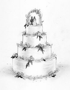 236x303 29 Best Wedding Cake Sketches Images Cake Sketch - Wedding Cake Sketch