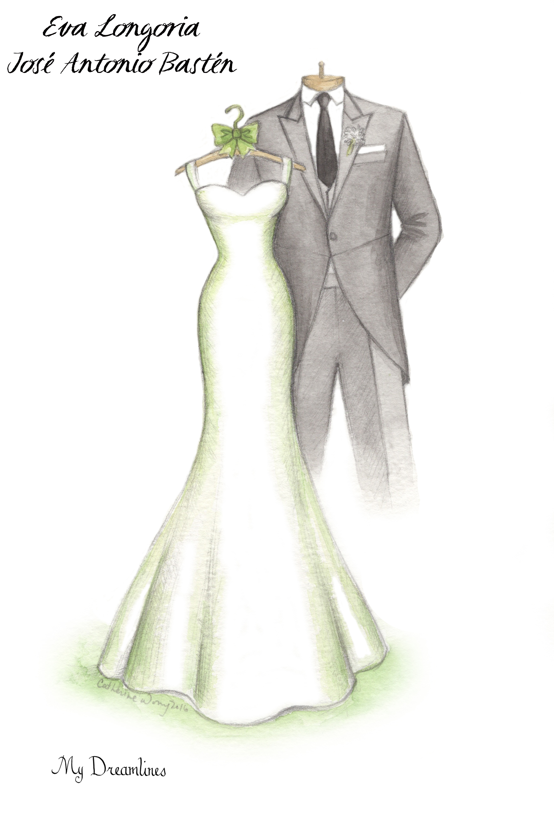 1879x2805 Wedding Gifts From Guests - Wedding Couple Sketch