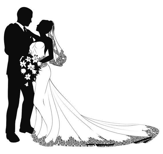 Wedding Couple Sketch at PaintingValley.com | Explore collection of ...