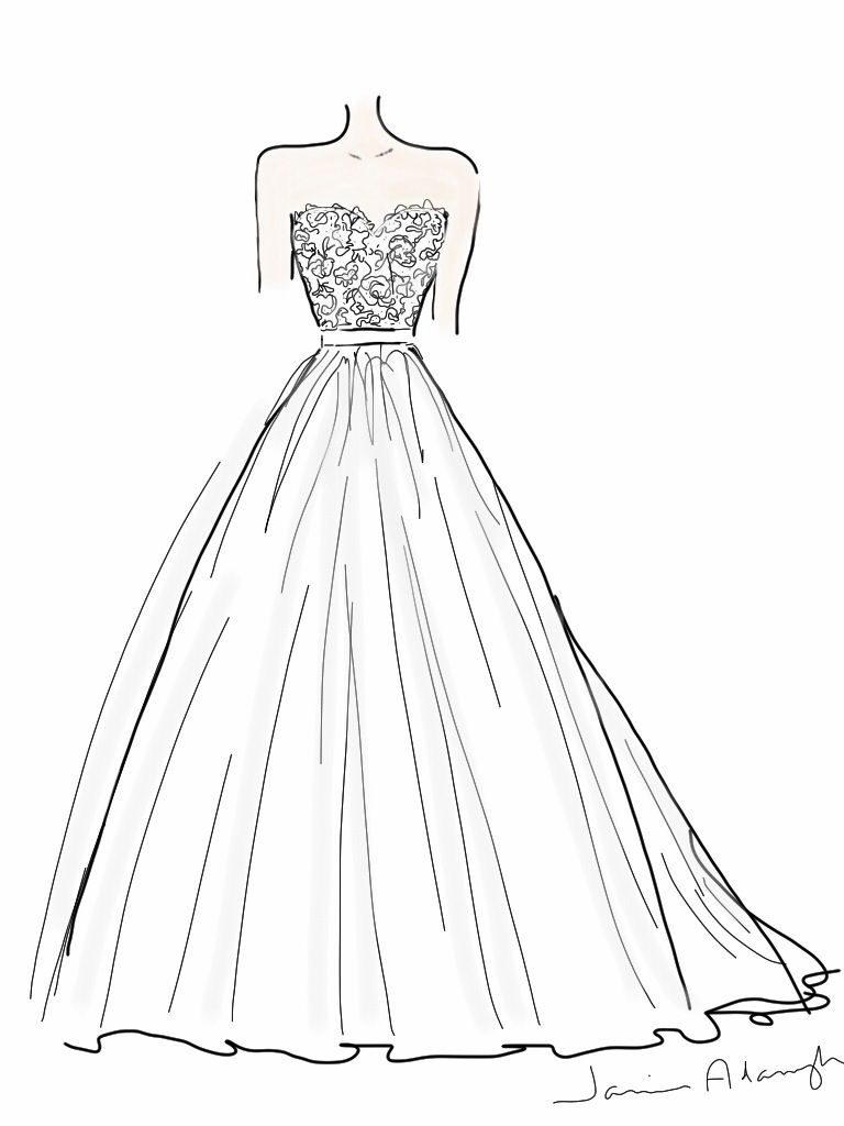 768x1024 How To Design A Wedding Dress Designer Wedding Dresses - Wedding Dress Sketches Designs