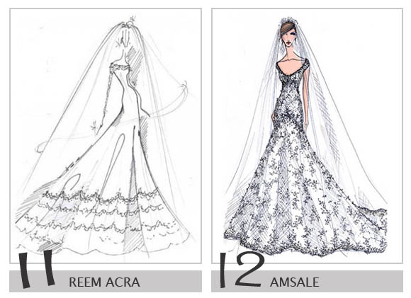 580x421 42 Royalty Wedding Dress Design Sketch Ideas For The Bride - Wedding Gown Sketch