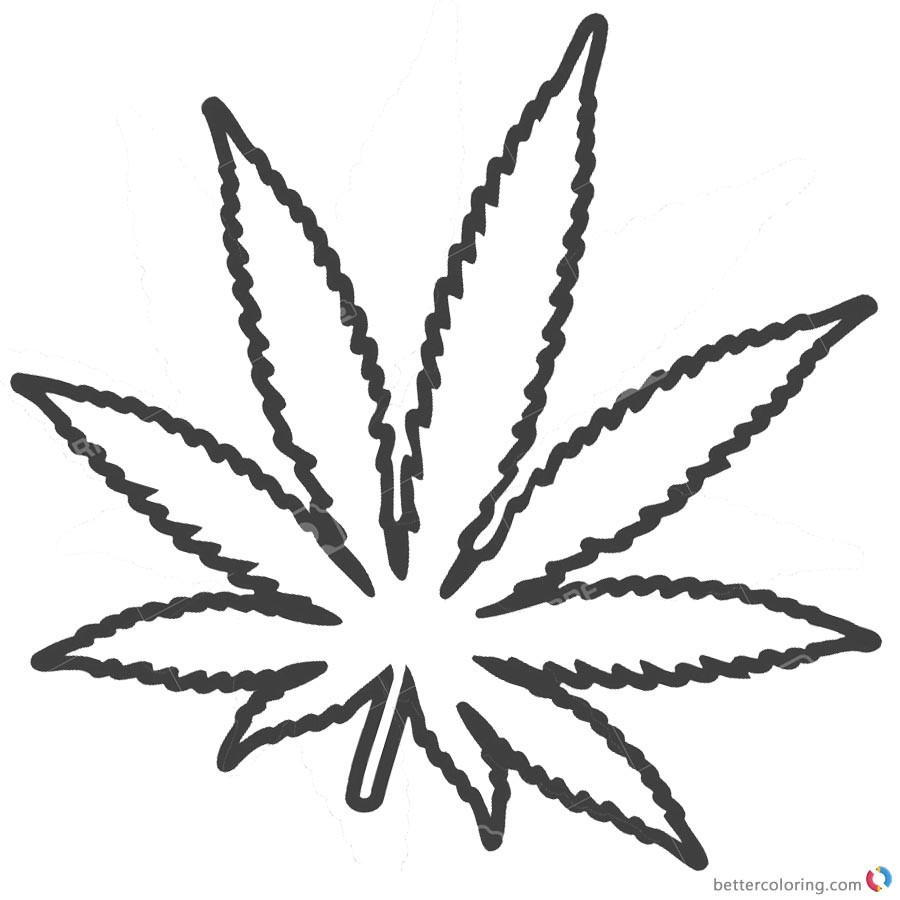 Weed Leaf Sketch at Explore collection of Weed