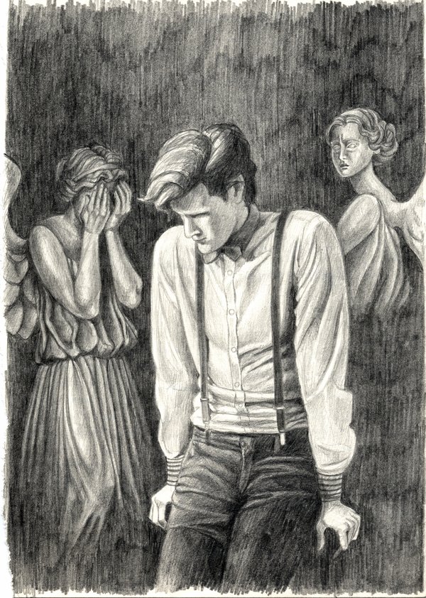 600x842 Fan Focus 20 Terrifying Whovian Weeping Angels Weemadaggie - Weeping Angel Sketch