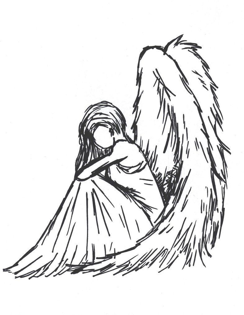 786x1017 Reminds Me A Weeping Angel Art Angel, Draw And - Weeping Angel Sketch