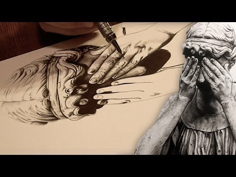 480x360 Drawing Weeping Angels - Weeping Angel Sketch