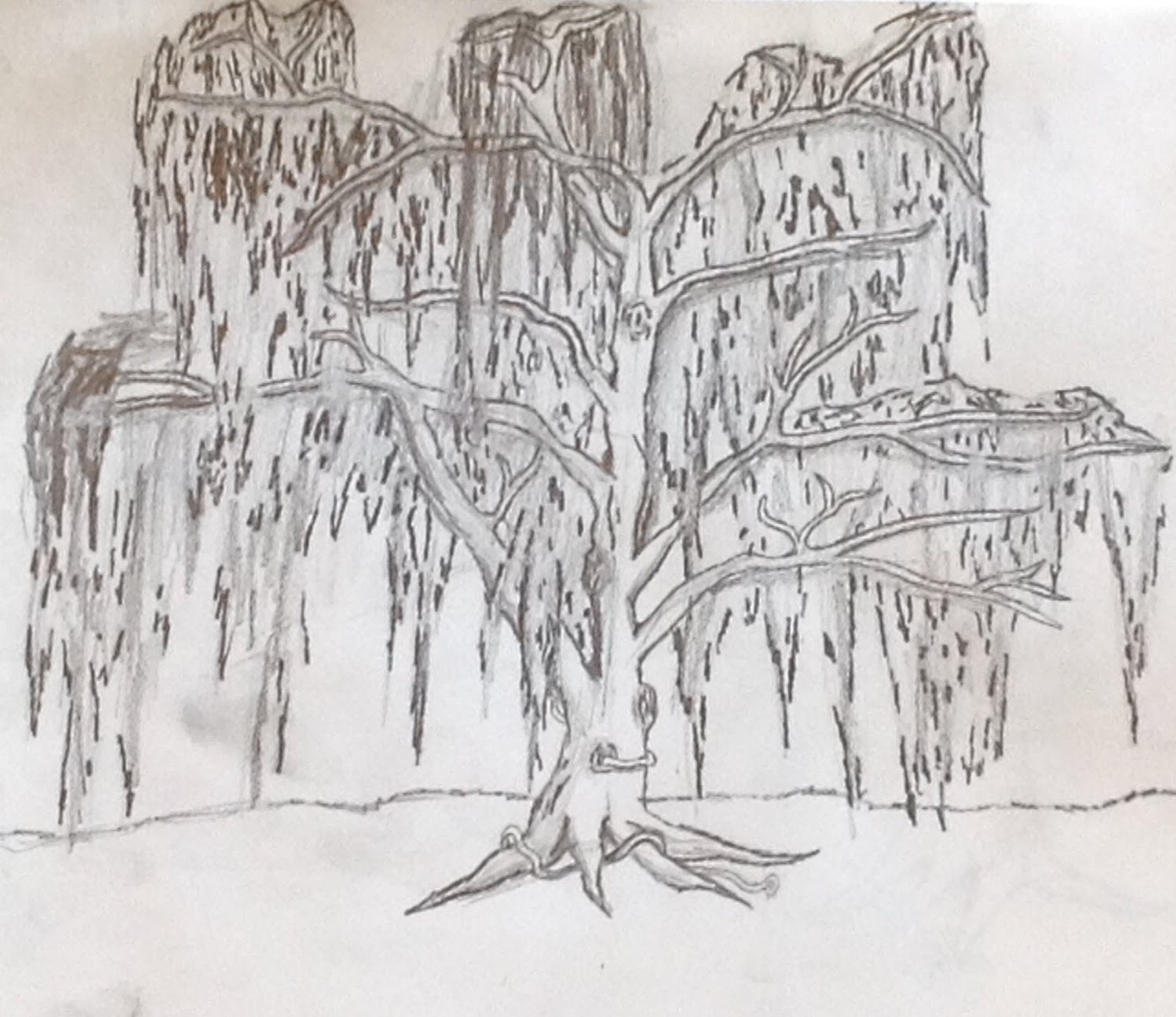 1495x1293 Weeping Willow Tree Metal Wall Art Unique Cactus 2 Crafts - Weeping Willow Tree Sketch
