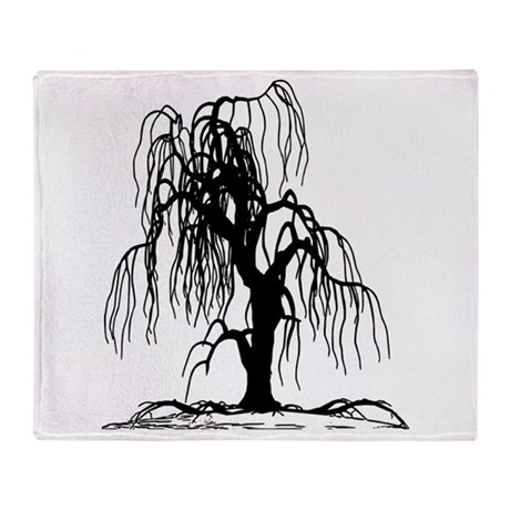 460x460 Willow Tree Blankets - Weeping Willow Tree Sketch