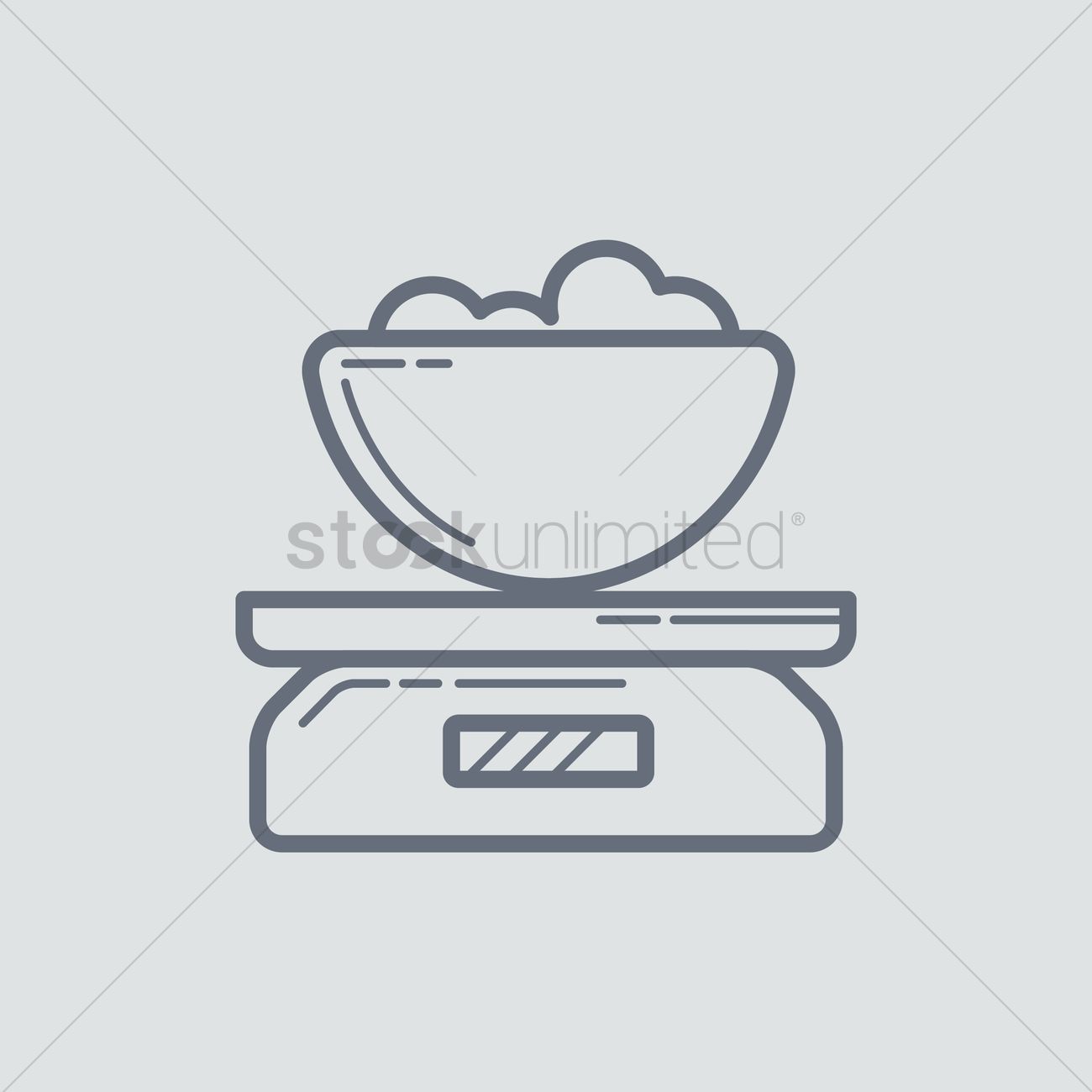 1300x1300 Digital Weighing Scale Vector Image - Weighing Scale Sketch