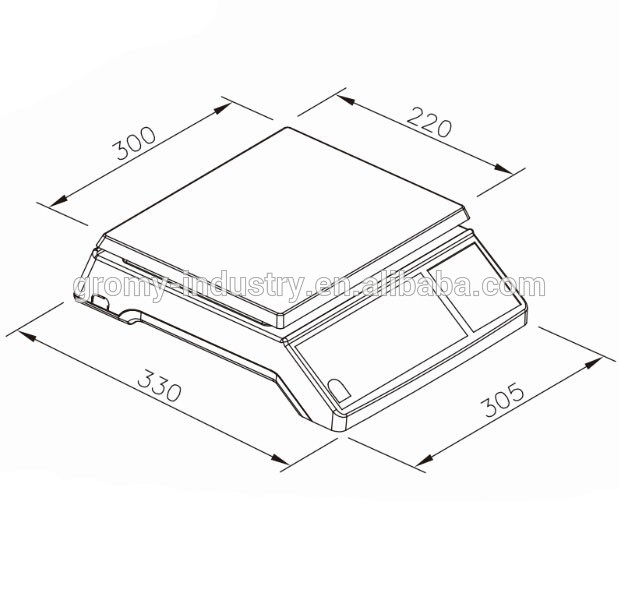 619x590 Chinese Electronic Weighing Scale 25kg Digital Vegetable Weighing - Weighing Scale Sketch