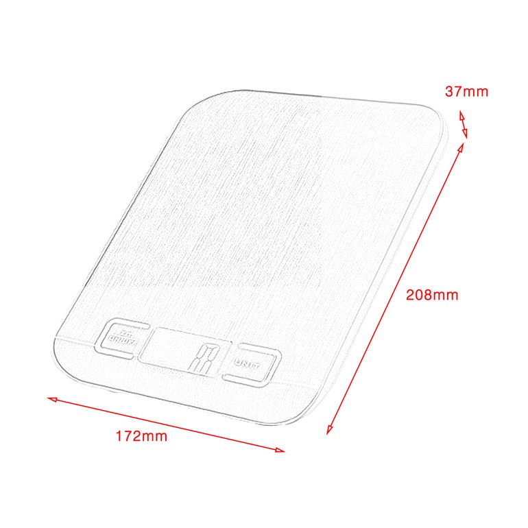 770x770 Portable Stainless Steel Electronic Weight Scale Lcd Display - Weight Scale Sketch