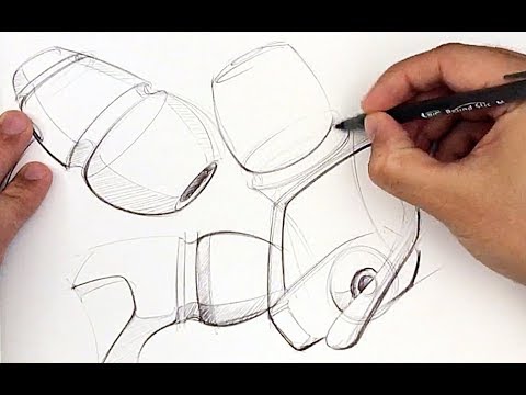 480x360 Industrial Design Sketching Line Weight Ideation Sketching - Weight Sketch